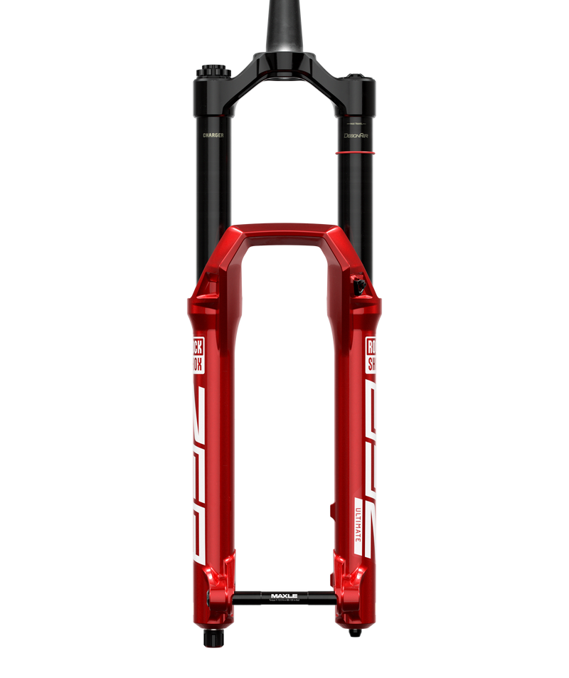 Load image into Gallery viewer, RockShox ZEB Ultimate A3 Suspension Fork, 27.5'', DebonAir+ W/ButterCups, 180mm, 1-1/8''-1.5'', 15x110mm TA, Rake: 44mm,