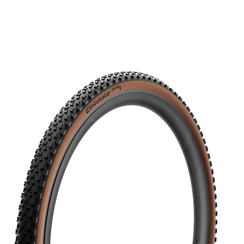 Load image into Gallery viewer, Pirelli Cinturato Gravel S Tire - 700 x 45, Tubeless, Folding, Black/Tan