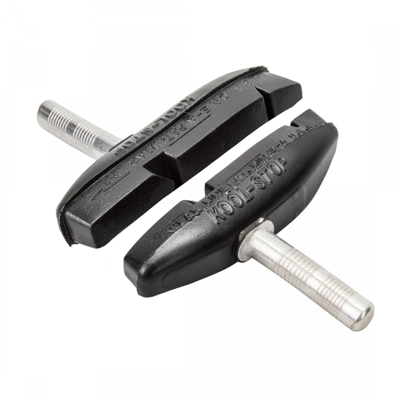 Load image into Gallery viewer, 2 Pack Kool-Stop Eagle Claw II Cantilever Brake Pad Smooth Post Black Compound