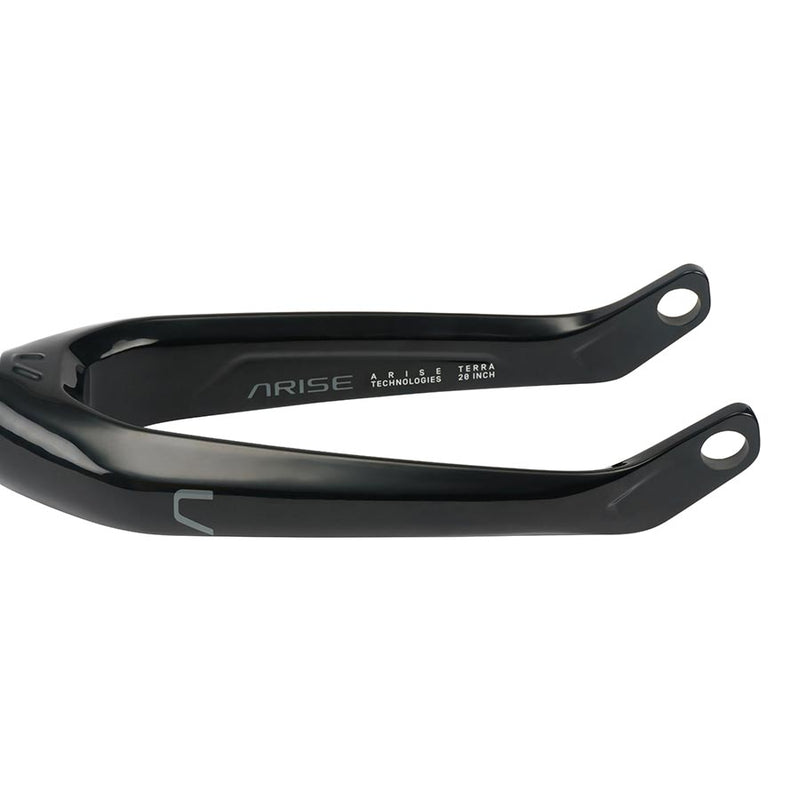 Load image into Gallery viewer, ARISE Terra Pro Rigid Fork 20'', 1-1/8''-1.5'', 20x100mm TA with 10mm adapters, Rake: 32mm, Black