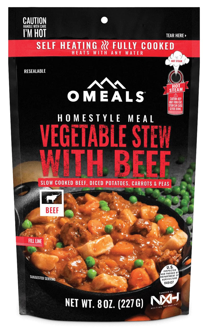Load image into Gallery viewer, Omeals Homestyle Dinners: Hearty Vegetable Stew with Beef - Ready-to-Eat Meal