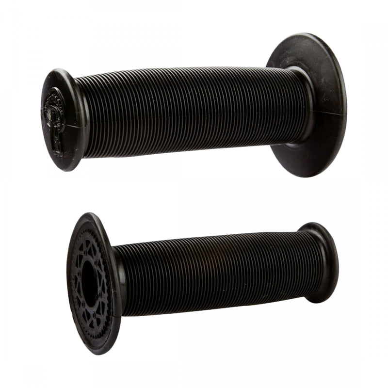 Load image into Gallery viewer, ODI Mushroom Single Ply Grips w/ Flange Black 120mm