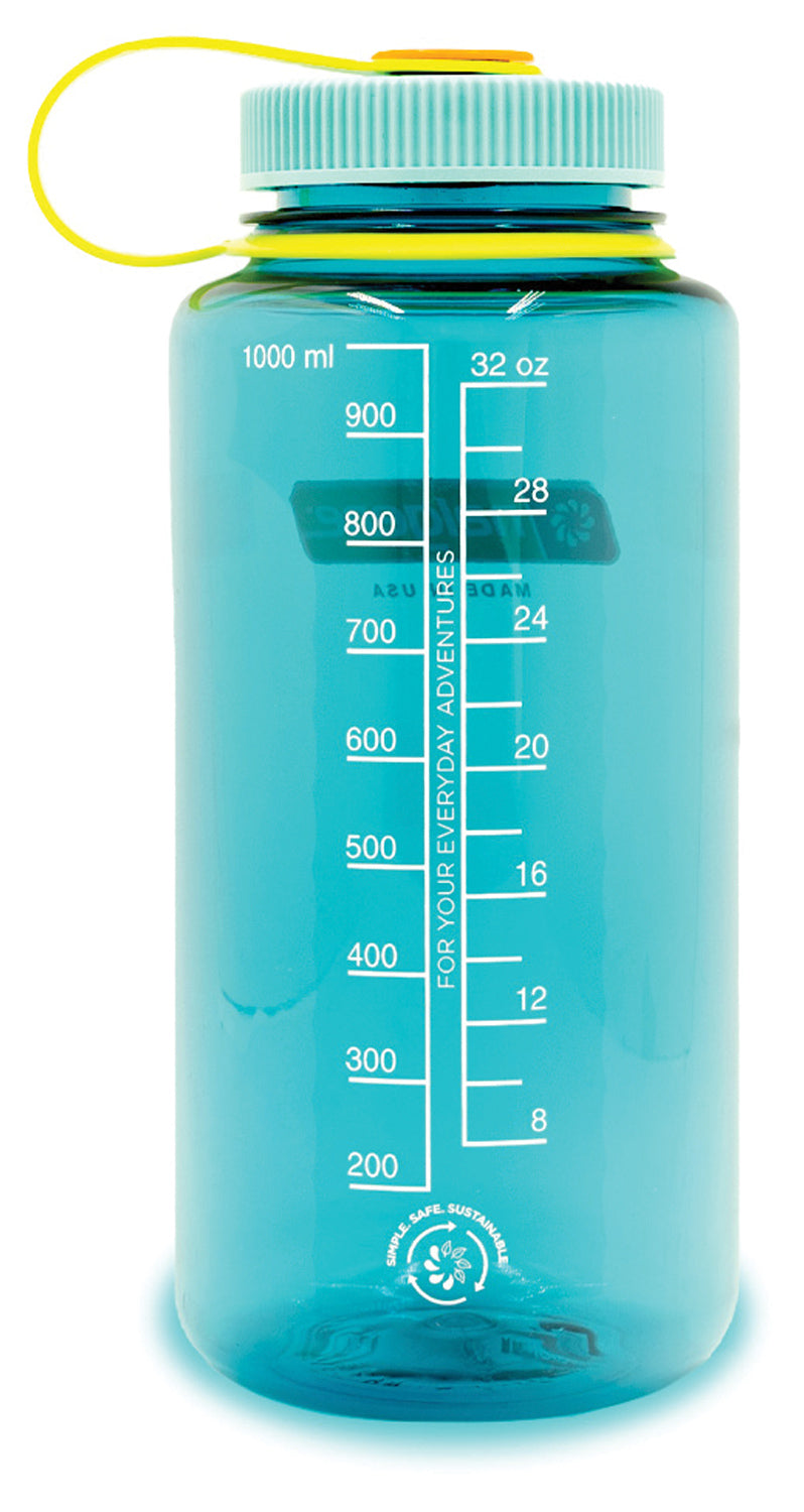 Load image into Gallery viewer, Nalgene Wide Mouth 1 Qt Sustain Wm 32oz Sustain Cerulean Sustain Nalgene