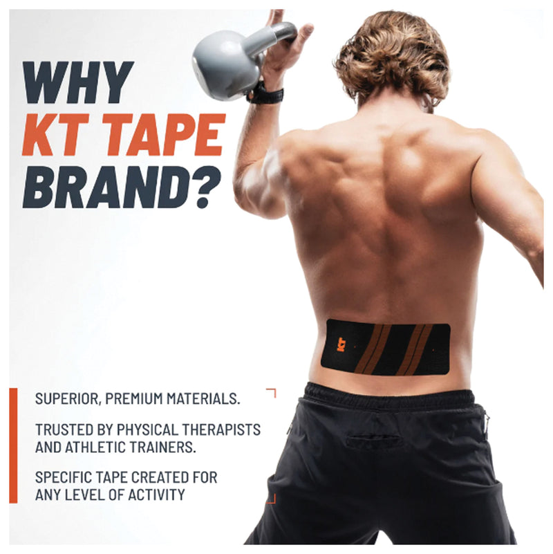 Load image into Gallery viewer, KT Tape Pro Wide 10 Ct 10" Precut Black - Support and Relief for Active Lifestyles