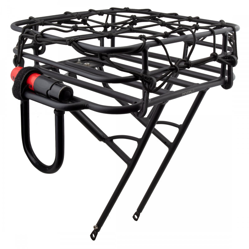 Load image into Gallery viewer, Origin8 Rush Messenger Front Basket Rack Front Axle Mount 26`/27.5`/29`/700c