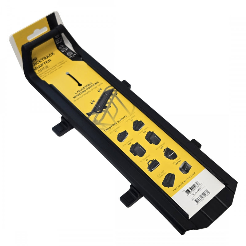 Load image into Gallery viewer, Topeak Omni QuickTrack Adapter Rack Adapter - Large Rear rack width 120mm - 160mm Black
