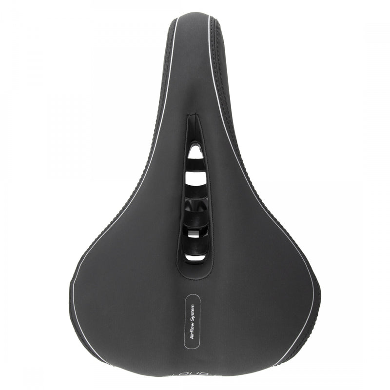 Load image into Gallery viewer, Cloud-9 Ladies Cut Out Bicycle Comfort Sport Seat - Black Vinyl Cover