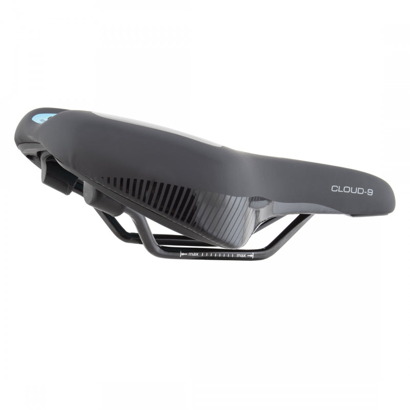 Load image into Gallery viewer, Cloud-9 Unisex Medium Sport Saddle Kush Plus Memory Foam Road MTB - Black