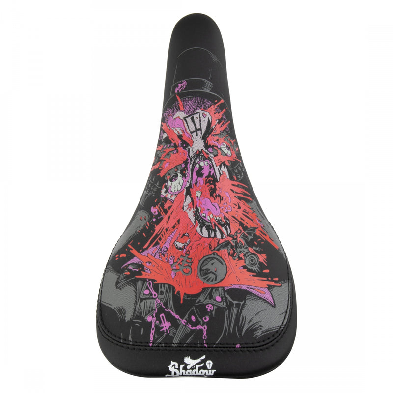 Load image into Gallery viewer, The Shadow Conspiracy Penumbra Jones Series 10 Saddle BMX Unisex Black/Red/Pink