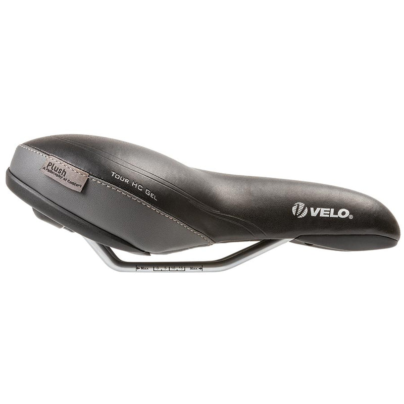 Load image into Gallery viewer, Velo Tour HC Gel Comfort Saddle, 260 x 168mm, 463g, Black