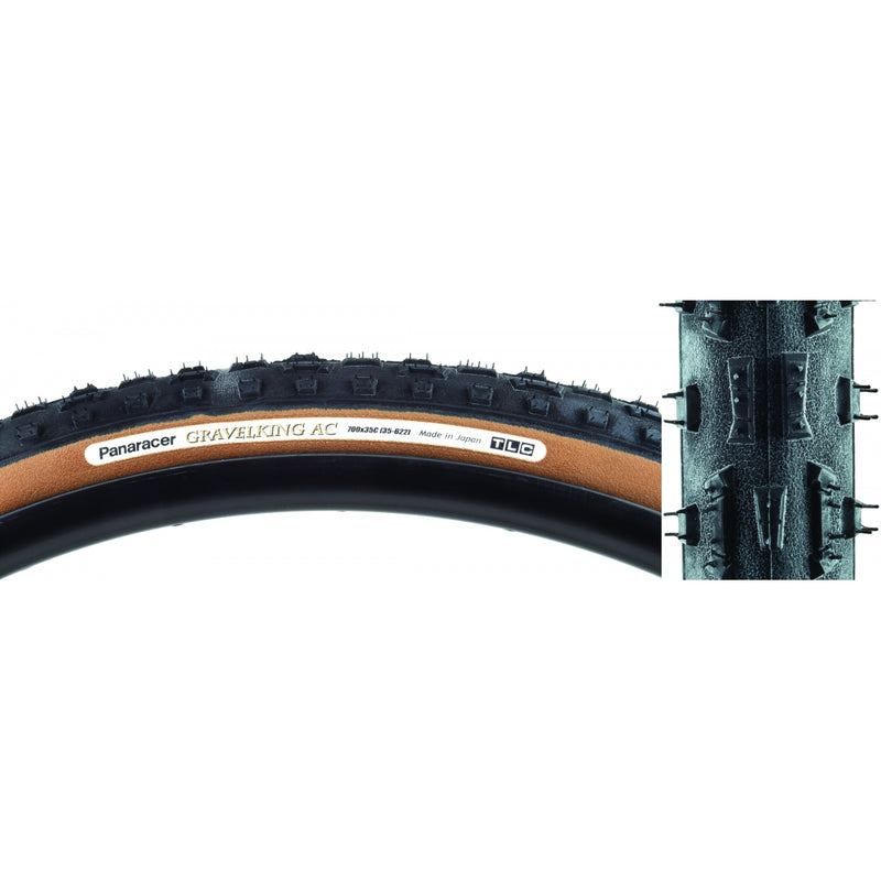 Load image into Gallery viewer, Panaracer-GravelKing-All-Condition-Knobby-700c-35-mm-Folding-TIRE4058-Folding-Tires