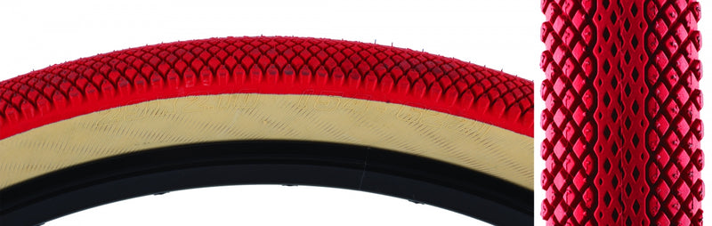 Load image into Gallery viewer, Pack of 2 SE Bikes SE Speedster 29x2.1 Clincher Wire TPI 65 Rd/Tan Reflective