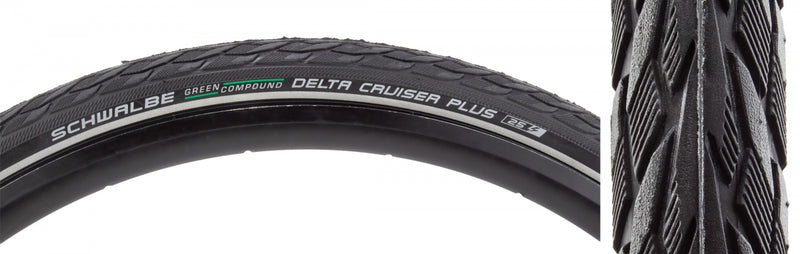 Load image into Gallery viewer, Pack of 2 Schwalbe Delta Cruiser+ Active Twin PG 700x38 Wire TPI 70 Bk/Bsk/Ref
