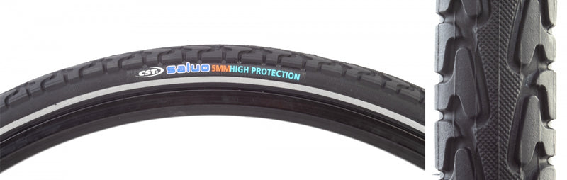 Load image into Gallery viewer, Sunlite Salvo 700x38 Wire Bead Bike Tire Heavy-Duty, Traction-Optimized with Reflective Sidewall (Pack of 2)