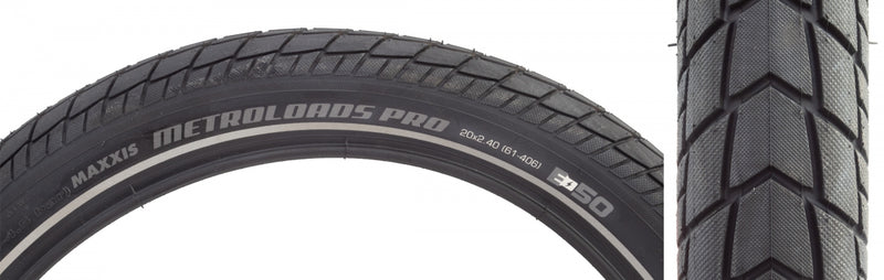 Load image into Gallery viewer, Maxxis Metroloads Pro Bike Tires 20x2.4 Durable WIRE Bead, Heavy-Duty Commuter & Touring Tires