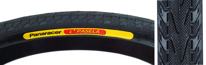 Load image into Gallery viewer, Pack of 2 Panaracer Pasela 27x11/4 Clincher Wire TPI 90 Black/Bsk Reflective