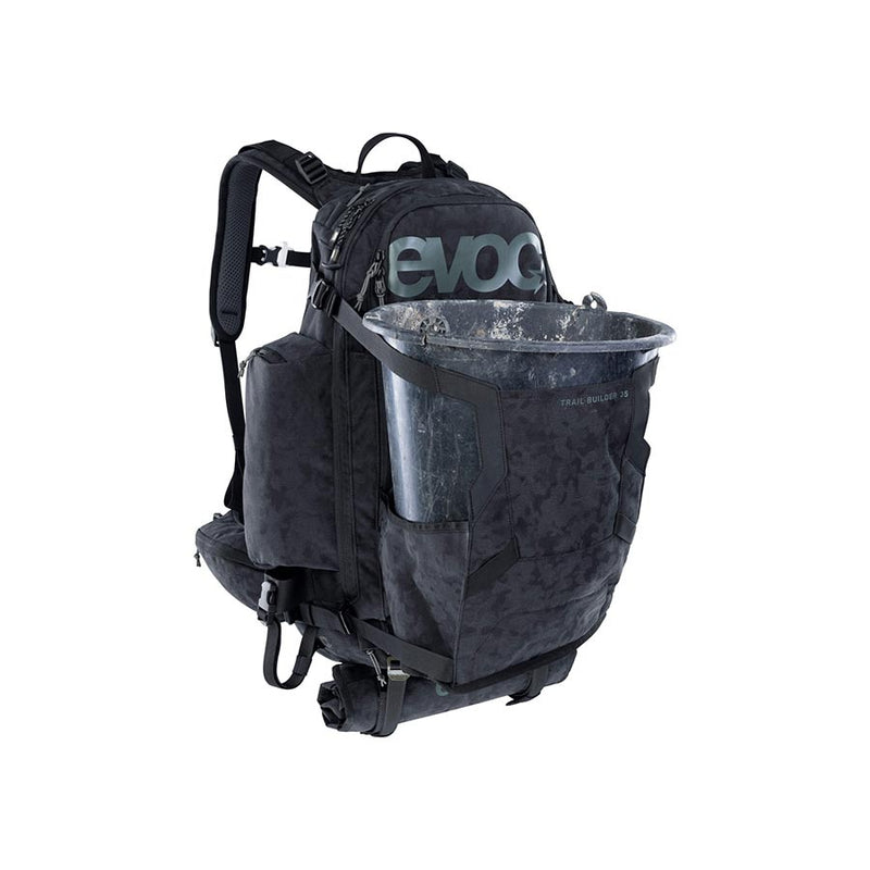 Load image into Gallery viewer, EVOC Trail Builder 35 Backpack, 35L, Black