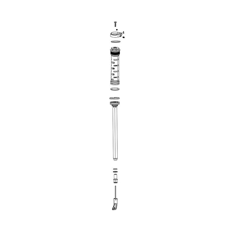 Load image into Gallery viewer, RockShox Fork Damper Assembly - Remote 10mm (2013+ Pushloc, Oneloc, Twistloc) Moco RL (.8mm) 130-150mm (Right Side