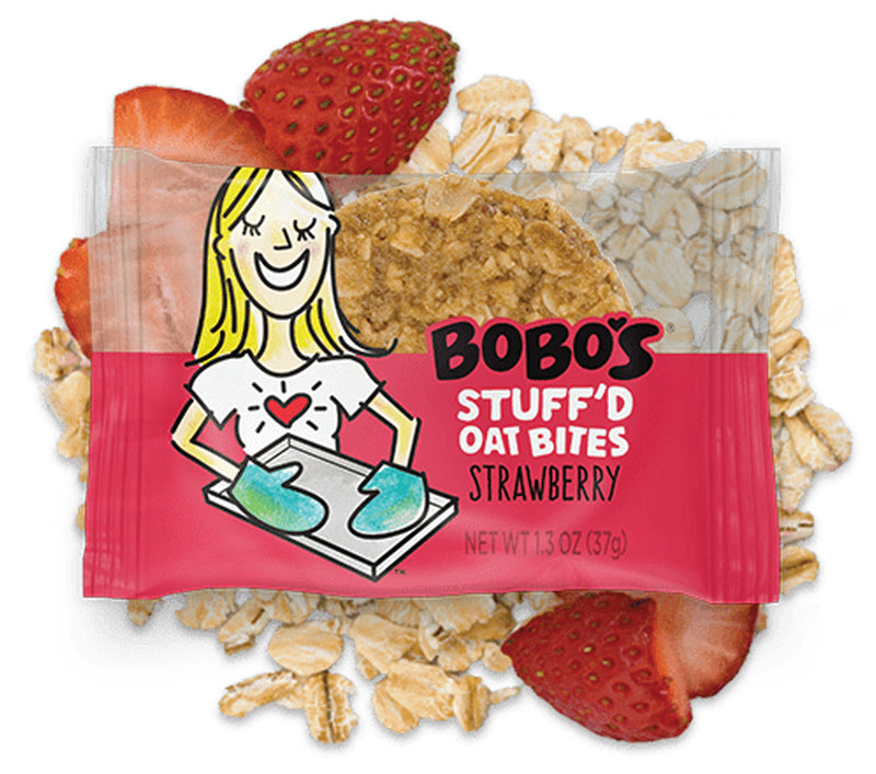 Load image into Gallery viewer, Bobo's Bites Strawberry: Irresistibly Delicious Snack! Pack of 25
