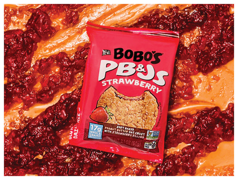 Load image into Gallery viewer, Bobo's Strawberry PB&J Oat Bar - A Delicious and Nutritious Snack! Pack of 12