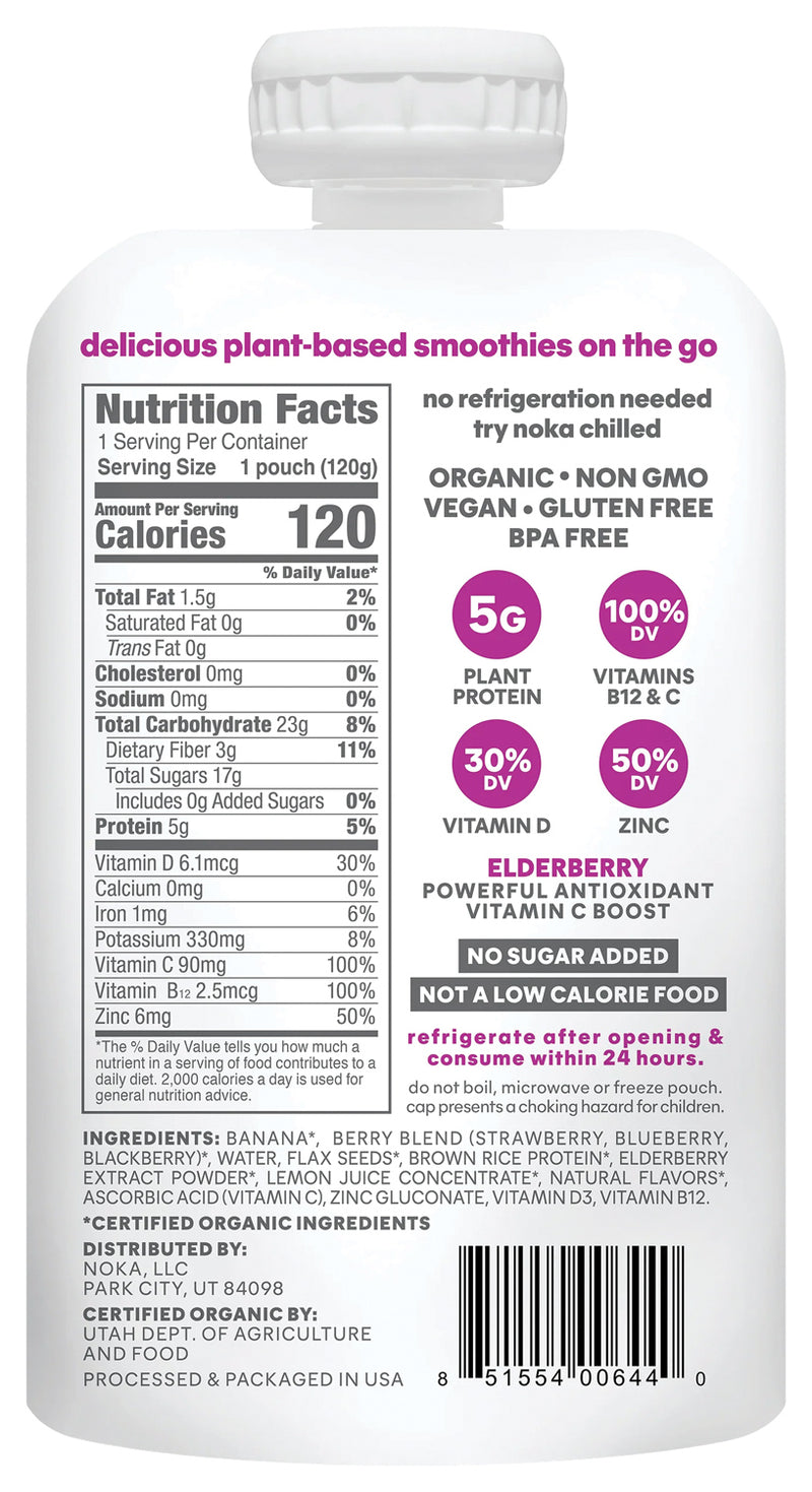 Load image into Gallery viewer, Noka Superfruit Smoothie Berry Pack of 6