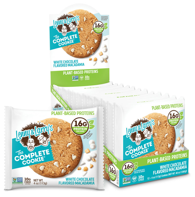 Load image into Gallery viewer, Lenny & Larry Complete Cookie: White Chocolate Macadamia Pack of 12