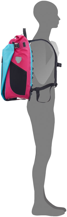Load image into Gallery viewer, Ortlieb Vario Cyber Pannier -26L, Cyber Blue/Pink