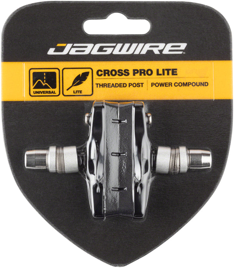 Load image into Gallery viewer, Pack of 2 Pairs Jagwire Cross Pro Cantilever Brake Pads Threaded Post