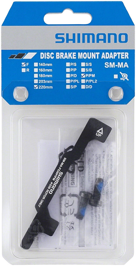 Load image into Gallery viewer, Shimano SM-MA-F220P/PM Disc Brake Adaptor - 180mm Post Mount Fork/Frame to 220mm Disc Brake Rotor