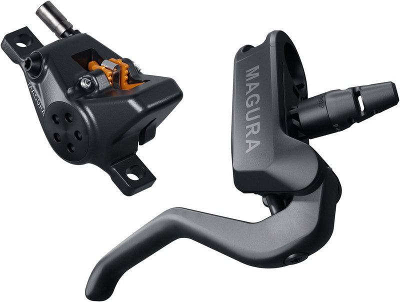 Load image into Gallery viewer, Magura MT A2 Hydraulic Disc Brake - Rear/Front 2-Piston Post Mount, Carbon Weave, Black