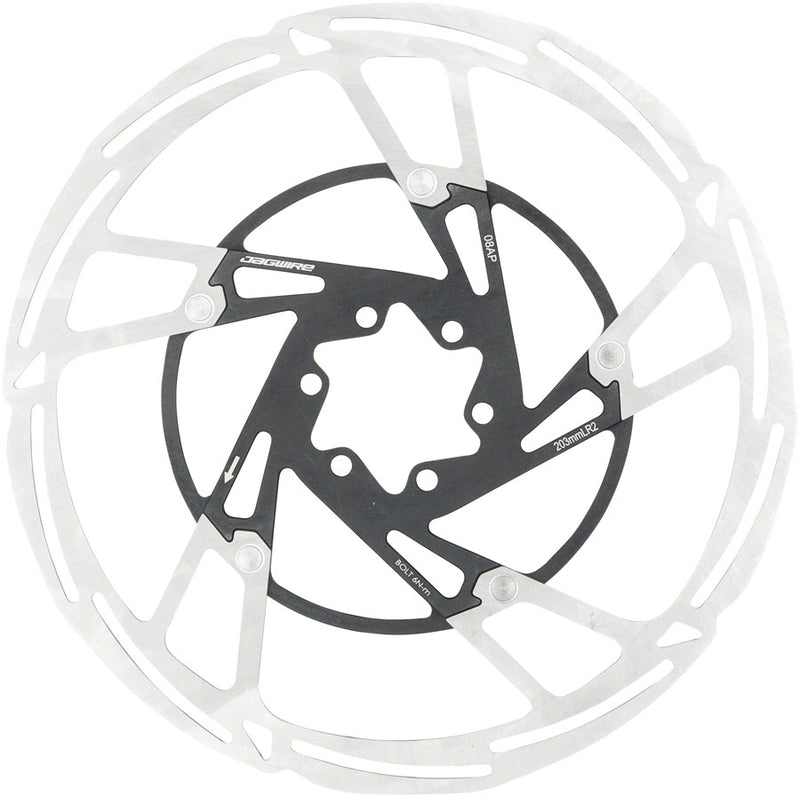 Load image into Gallery viewer, Jagwire Pro LR2 Disc Brake Rotor - 203mm, 6-Bolt, Silver/Black