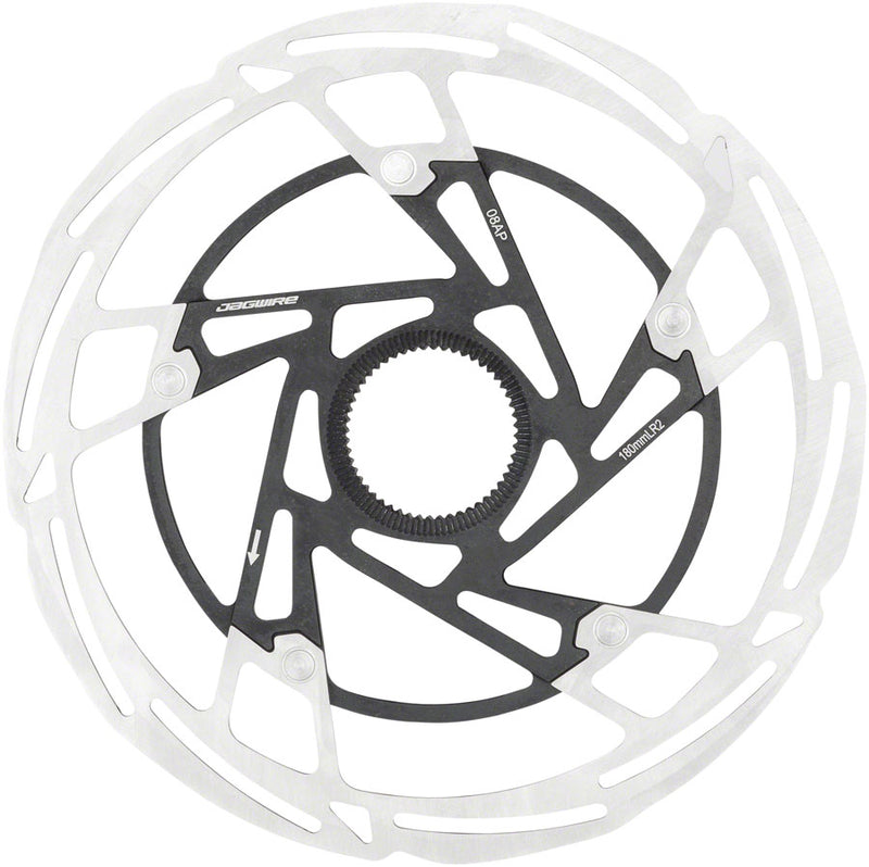Load image into Gallery viewer, Jagwire Pro LR2 Disc Brake Rotor - 160mm, Center Lock, Silver/Black