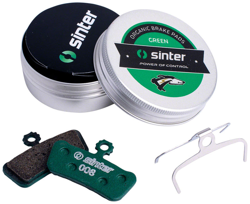 Load image into Gallery viewer, Sinter Green s2032 Organic Disc Brake Pads Kit for Avid/SRAM | High-Performance, Ceramic-Fiber, EU Made