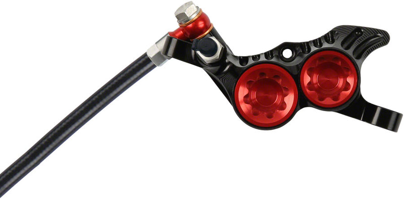 Load image into Gallery viewer, Hope Tech 4 V4 Disc Brake and Lever Set - Rear, Hydraulic, Post Mount, Red