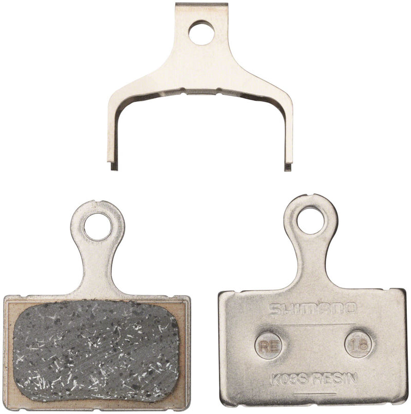 Load image into Gallery viewer, Shimano K05S-RX Resin Disc Brake Pads + Spring | Steel Back, Wear-Resistant, Smooth & Quiet Braking