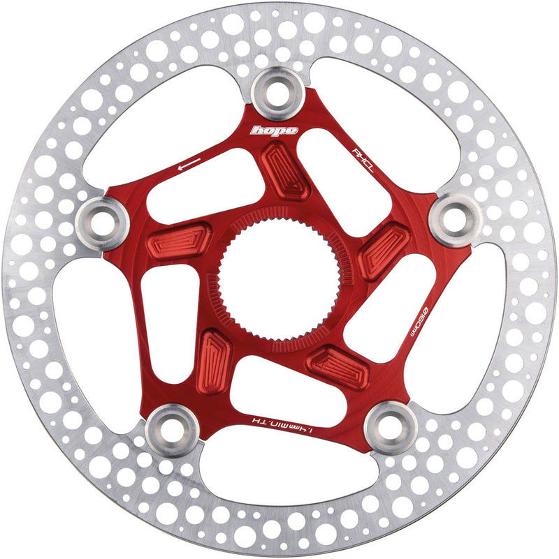 Load image into Gallery viewer, Pack of 2 Hope RX Disc Rotor - 140mm, Center-Lock, Red