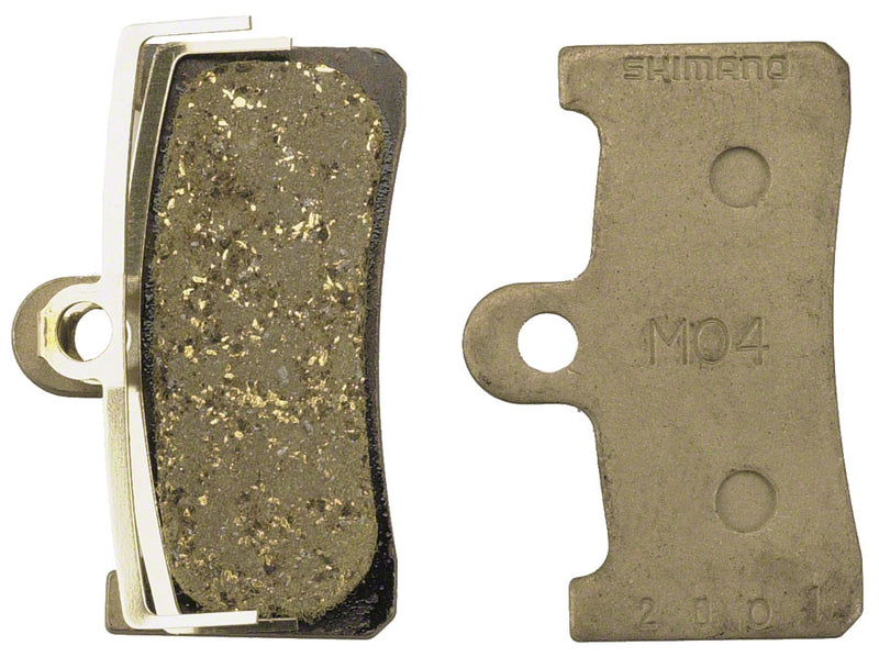 Load image into Gallery viewer, Shimano M04-RX Resin Disc Brake Pads & Spring Set for XT M755 Calipers Quiet, Durable, All-Condition Braking