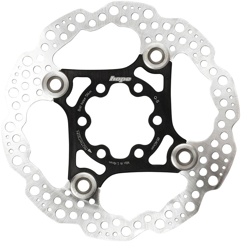 Load image into Gallery viewer, Pack of 2 Hope Floating Disc Brake Rotor 160mm Black 2 Piece With Mounting Bolts