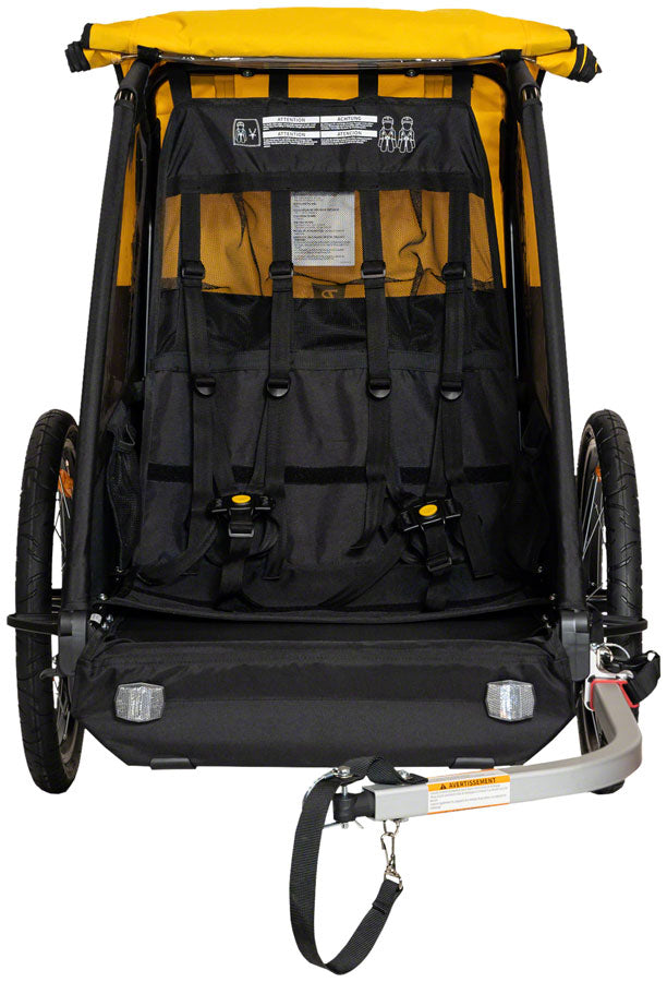 Load image into Gallery viewer, Burley Bee Child Trailer - Double, Yellow