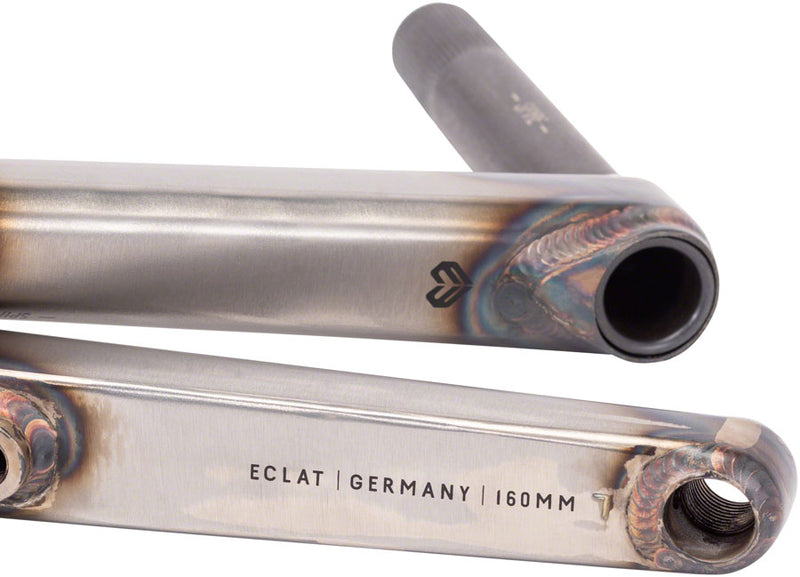 Load image into Gallery viewer, Eclat Spire Crankset Spindle: 22mm, 22mm, 170mm, Clear, BMX, Set