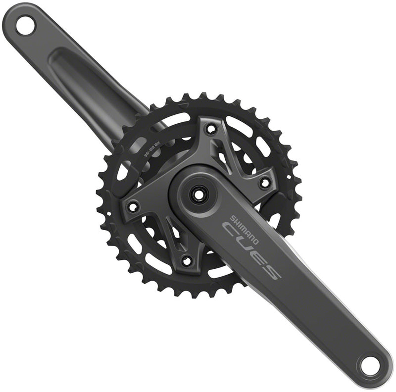 Load image into Gallery viewer, Shimano CUES FC-U6000-2B Crankset - 170mm, 9/10/11-Speed, 36/22t, Asymmetric 96 BCD, Hollowtech II, CL 3mm Outboard,