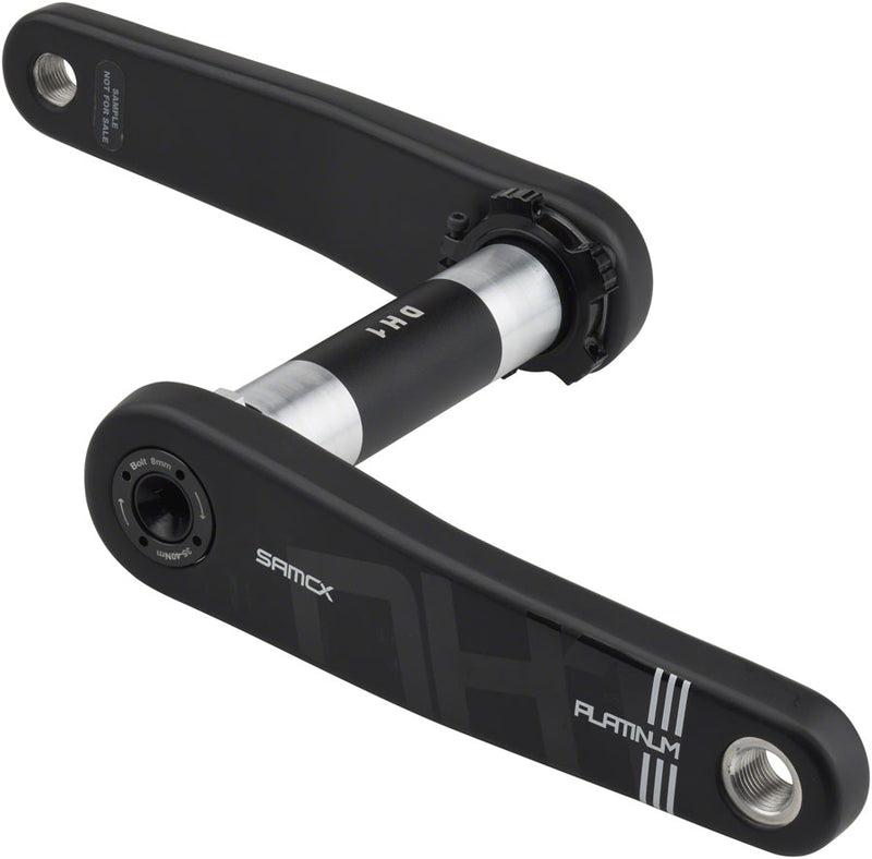 Load image into Gallery viewer, Samox Platinum DH-1 Carbon Crankset - 155mm, 3-Bolt, Direct Mount, 28.99mm (DUB Type) Spindle, Black