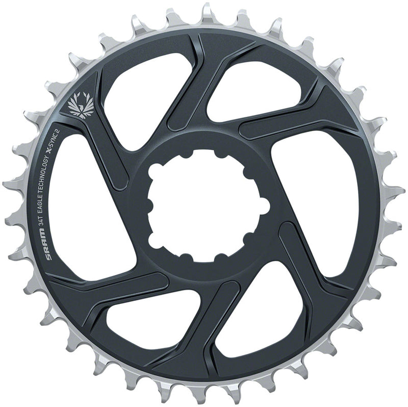 Load image into Gallery viewer, SRAM-Chainring-34t-SRAM-Direct-Mount-3-Bolt-DM-3mm-Offset-CR2660-Direct-Mount-MTB-Chainrings