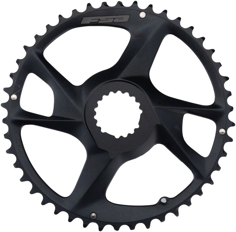 Load image into Gallery viewer, Full Speed Ahead SLK Modular Chainring 46t Direct Mount 11-Speed Aluminum Black