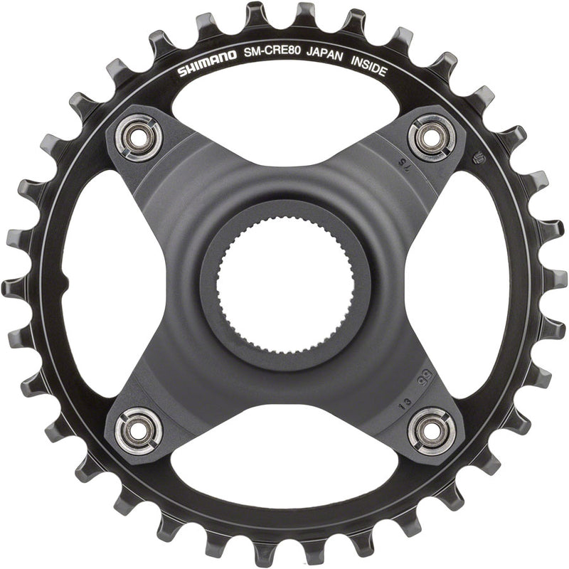 Load image into Gallery viewer, Shimano STEPS SM-CRE80-B Chainring - 34T Without Chainguard, 55mm Chainline, Black