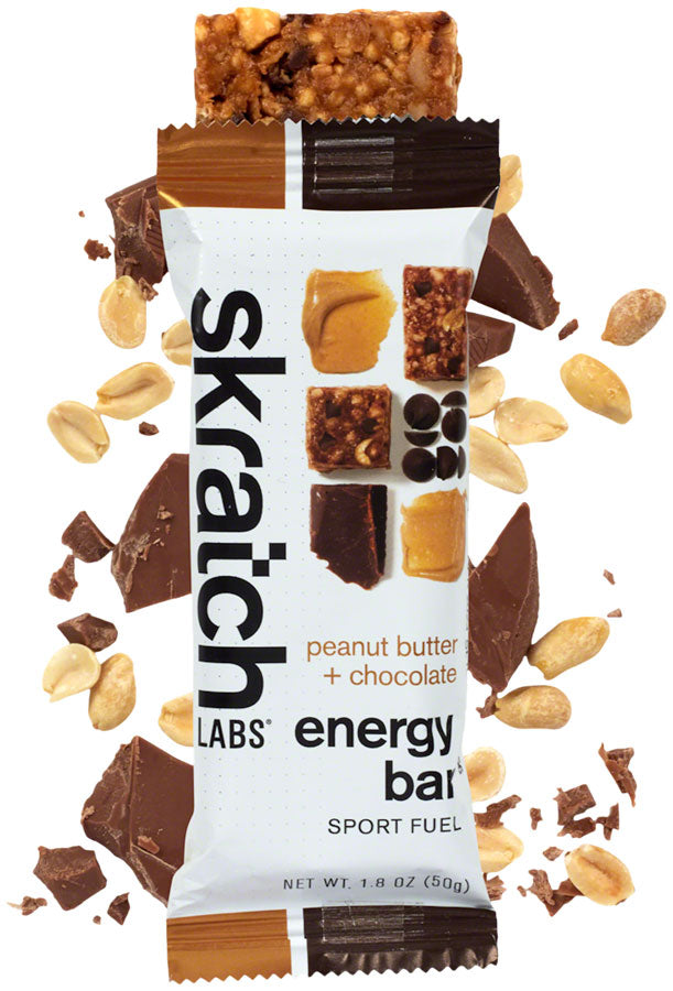 Load image into Gallery viewer, Skratch Labs Skratch Labs Energy Bar Sport Fuel - Peanut Butter and Chocolate, Box of 12