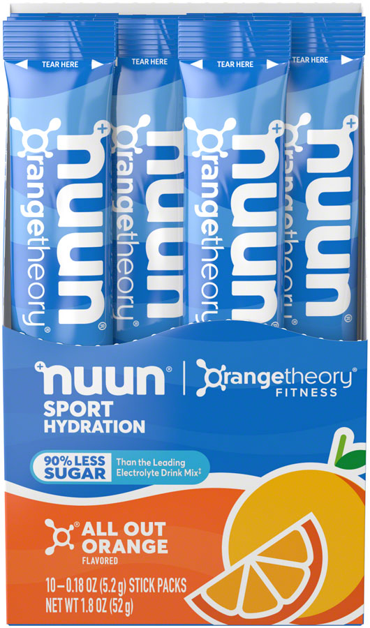 Load image into Gallery viewer, Nuun Sport Drink Mix All Out Orange, Box of 10, 10 servings, 10pcs