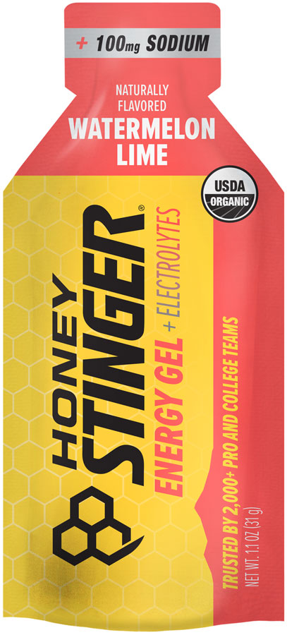 Load image into Gallery viewer, Honey Stinger Electrolyte Energy Gel - Watermelon Lime, Box of 12 Pack of 12