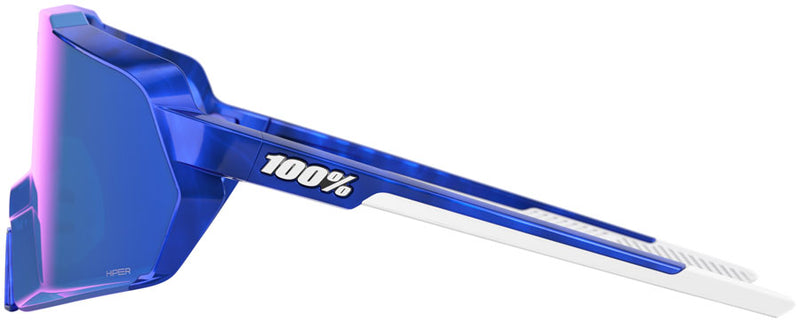 Load image into Gallery viewer, 100% Korbin LE Sunglasses - RBH Gloss Blue Holographic/Hiper Royal Blue Mirror Lens