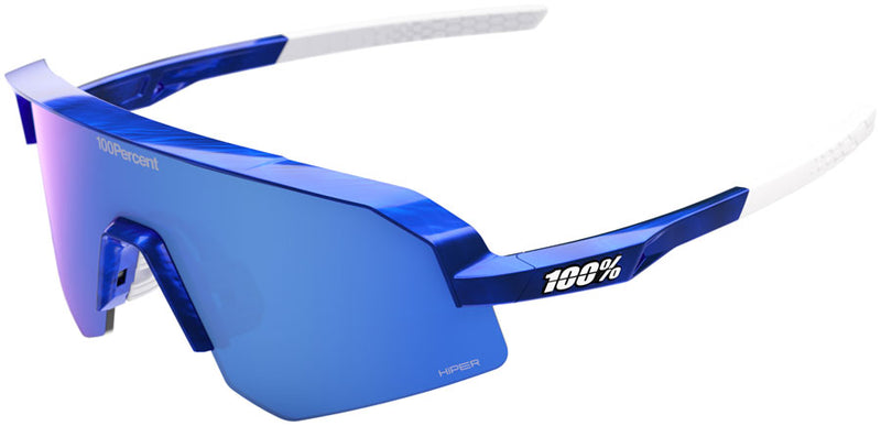Load image into Gallery viewer, 100% Slendale SL Sunglasses - LE RBH Gloss Blue Holographic/Hiper Royal Blue Mirror Lens